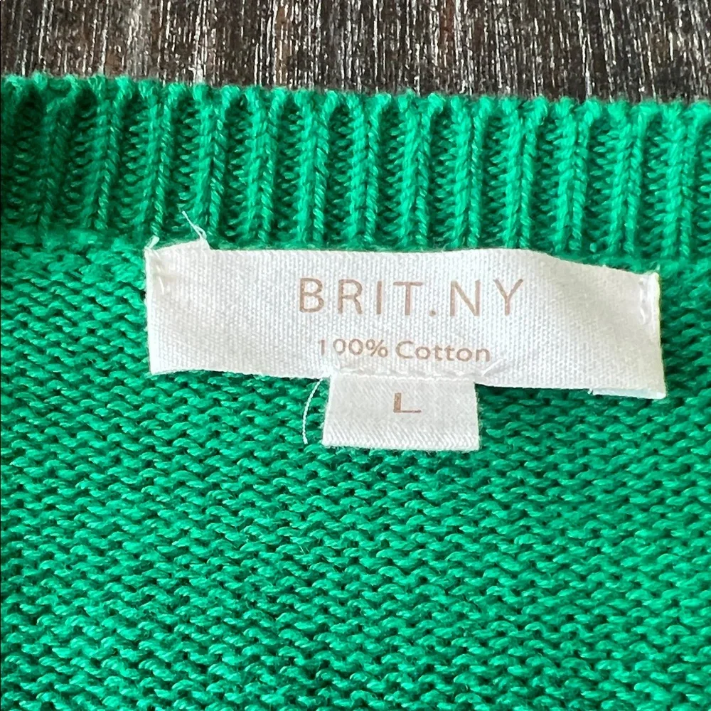 LOVE Crewneck Sweater in Emerald Green Golf Clubs
